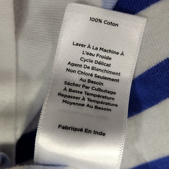 Authentic Talbots Tee - Gradient Stripe Women's M Multicolor Artsy Retro 90s Y2K - Picture 9 of 10